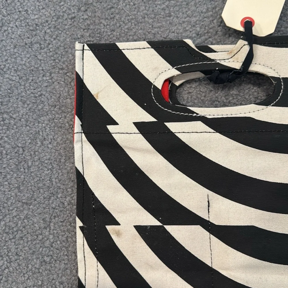 NWT Rogan for Target Black, White & Red Zebra Print Tote Bag